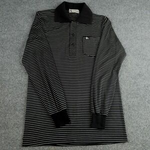 VTG 70s 80s Indian Polo Shirt Large Dong Choon Textile Tube Knit Striped Korea